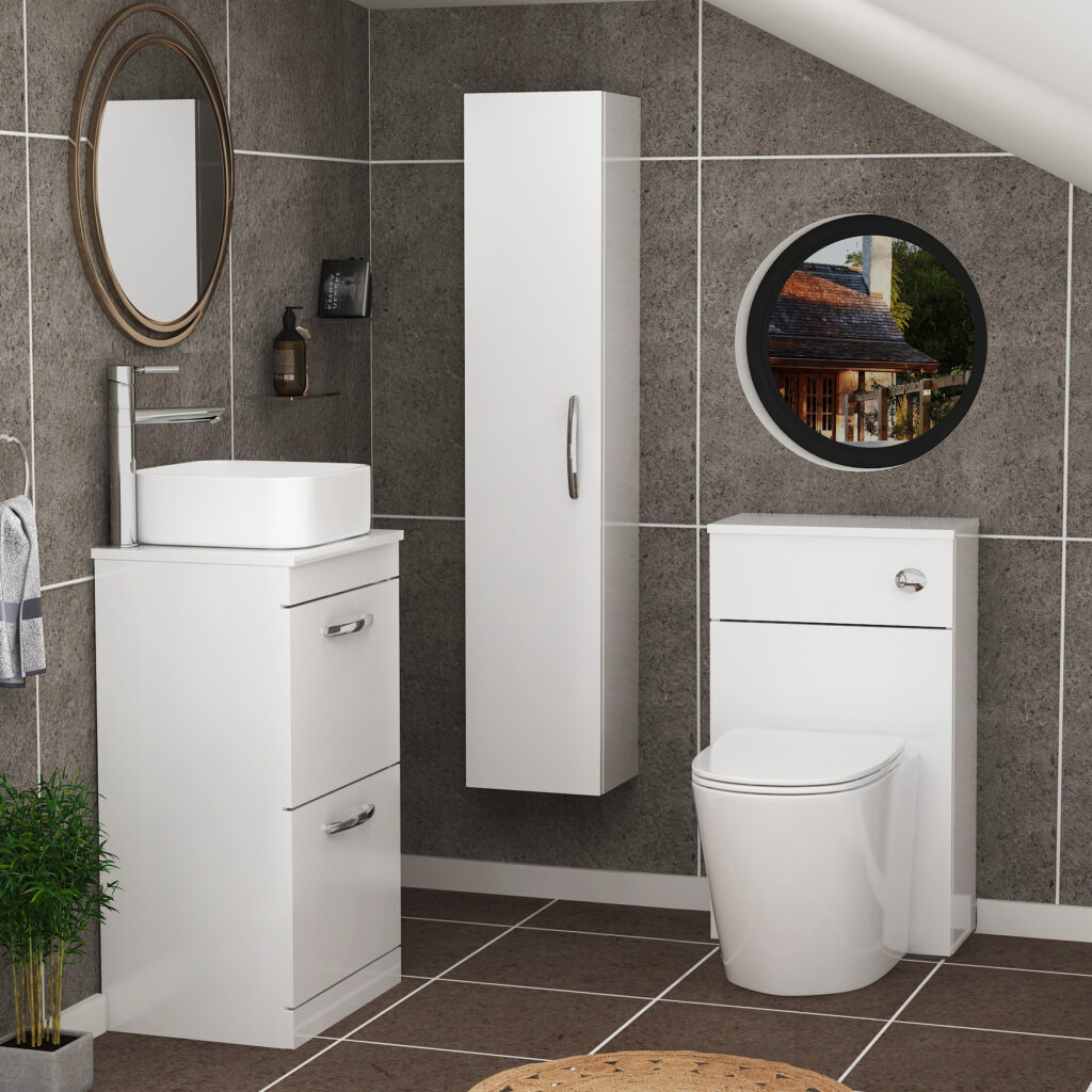 white bathroom furniture uk