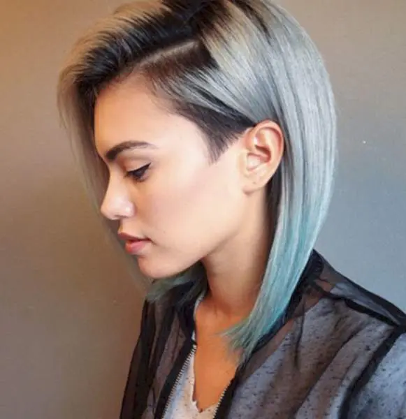 Asymmetric Cut With Layers 