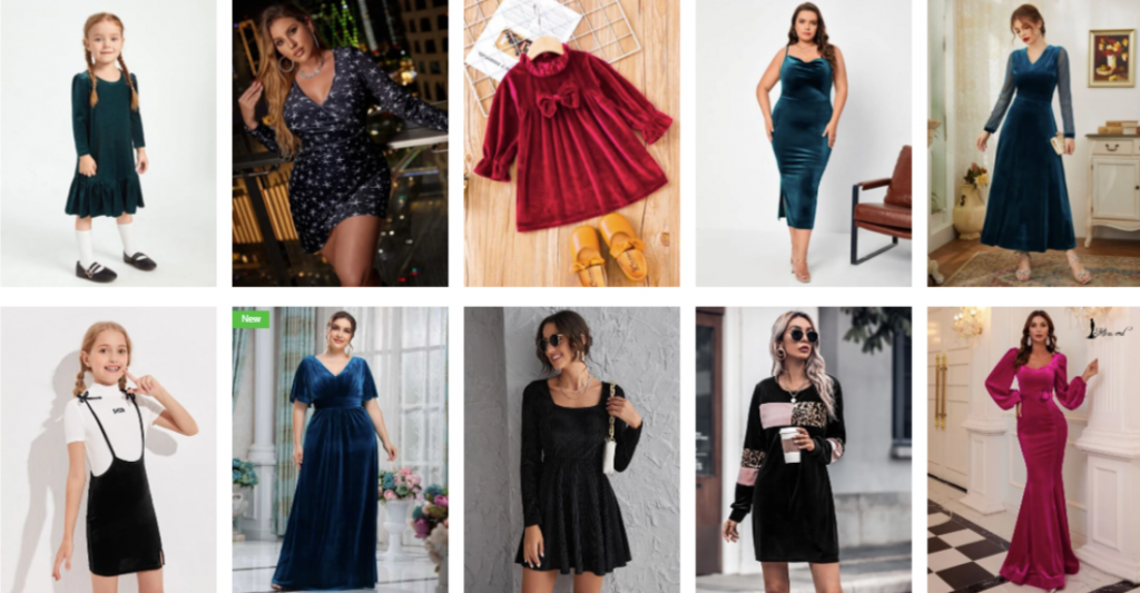 Shein velvet dresses discount code