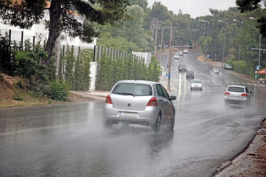 Car in Rain