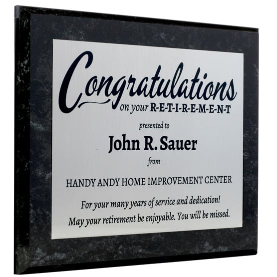 Retirement Plaques