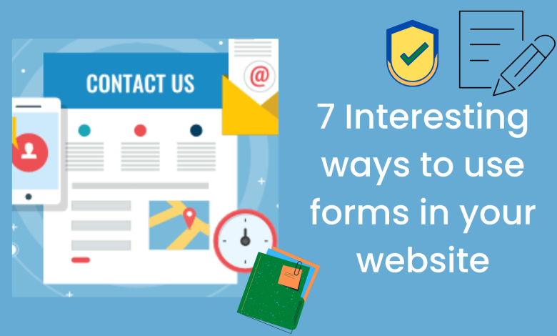 use forms in website