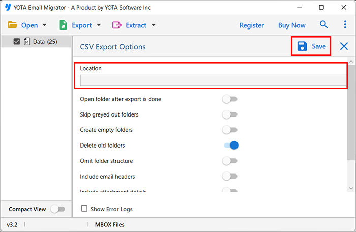 convert mbox file to csv