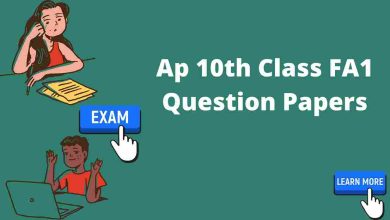 Photo of 10th Class FA1 Question Papers Download 2022(PDF)