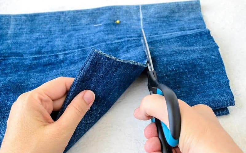 An easy way to cut an outfit shorter using hem tape