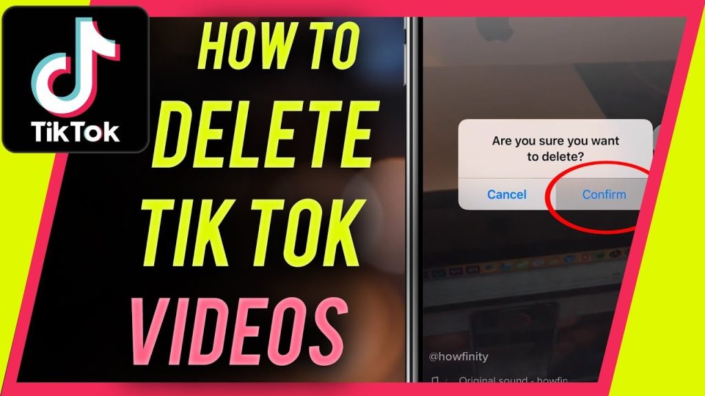 How to delete a toktok vedio