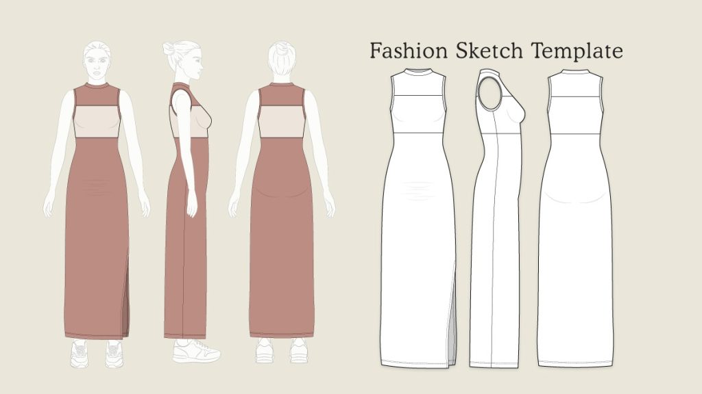 Fashion sketch template