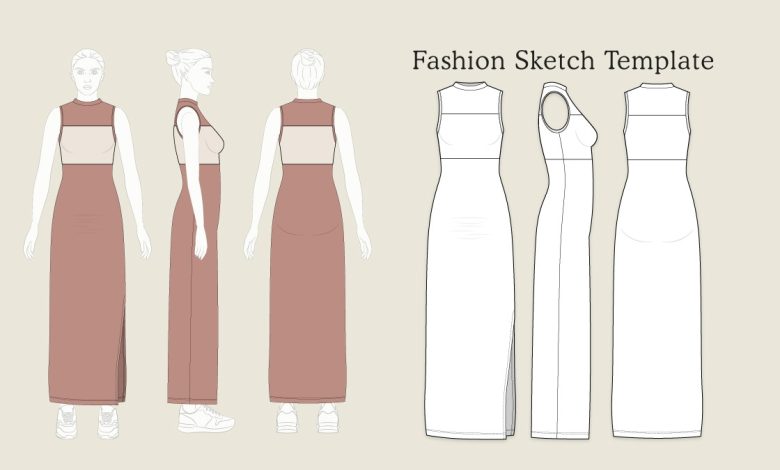 Fashion sketch template