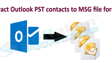 Photo of Extract Outlook PST contacts to MSG file format