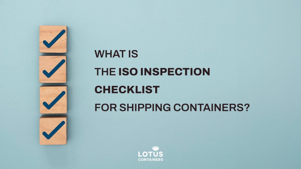 ISO Inspection checklist for containers